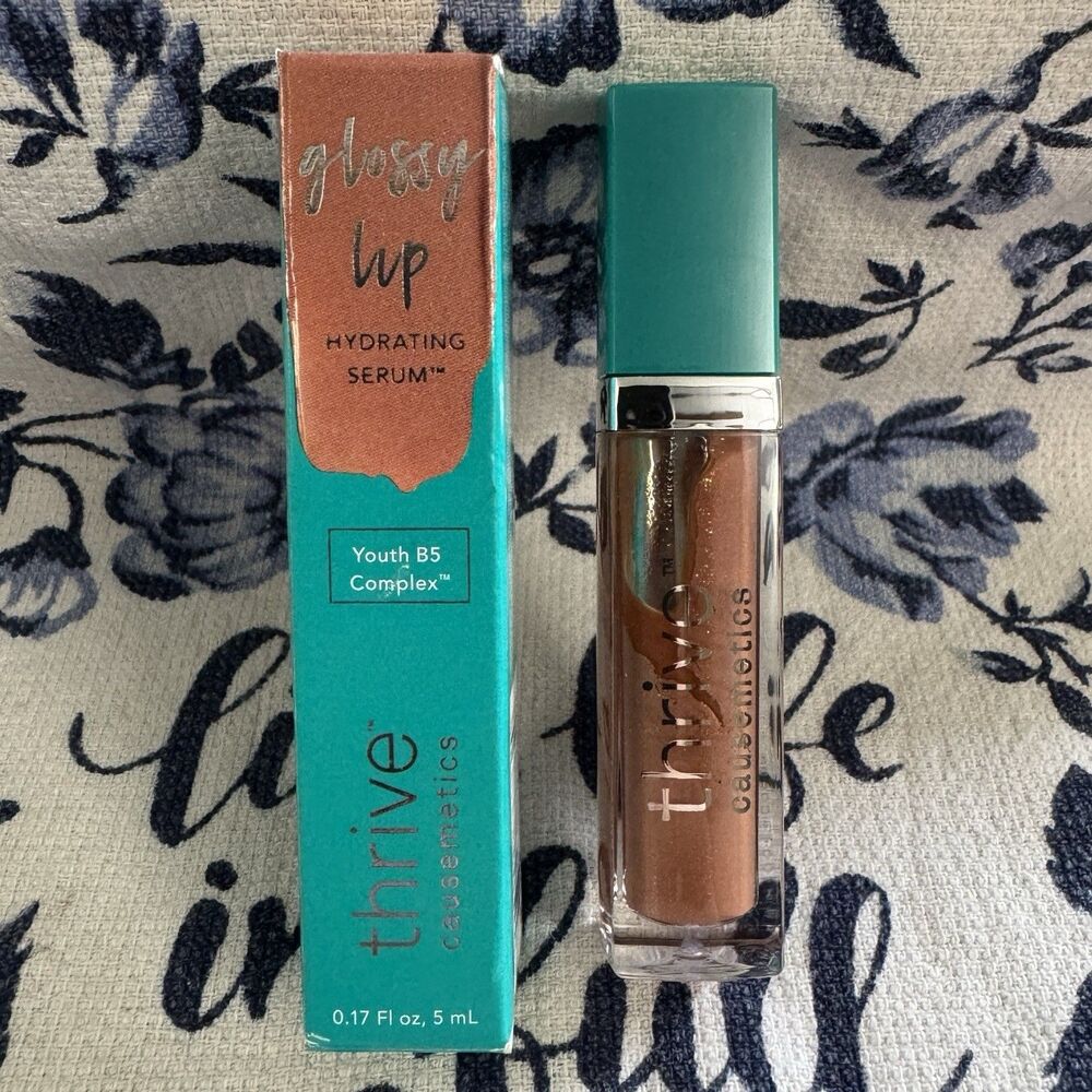 Thrive Causemetics Glossy Lip Hydrating Serum - Ruth Taupe Shimmer - NIB